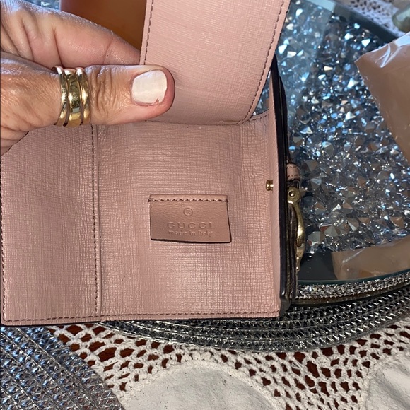 Gucci Cream and Pink GG Monogram key Wallet - Picture 7 of 8